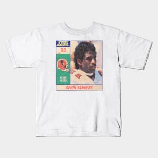 Retro Deion Rookie Card Kids T-Shirt